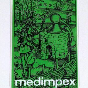 Vintage Russian Soviet USSR Pocket Calendar Medimpex Pharmaceutical Hungary 1971